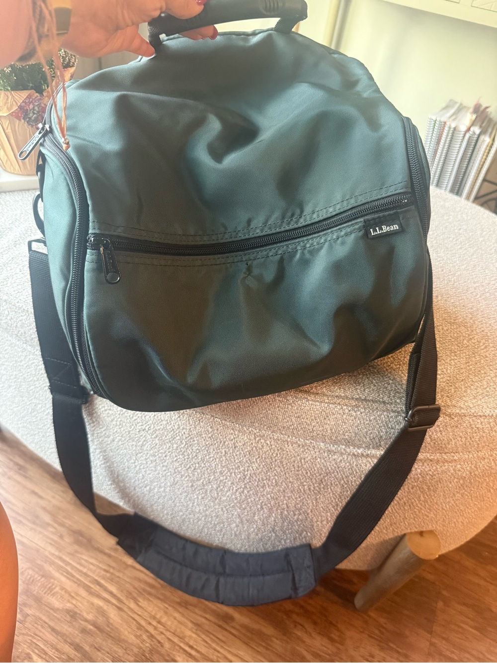 L.L. Bean Dark Green Travel Toiletry Bag